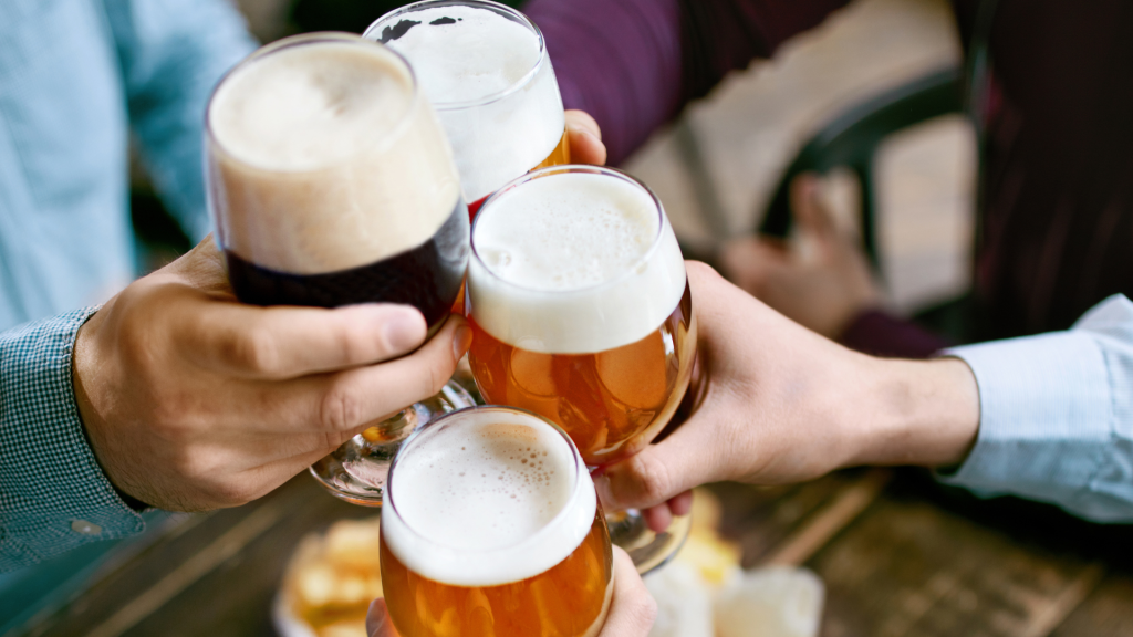 Cerveza con amigos