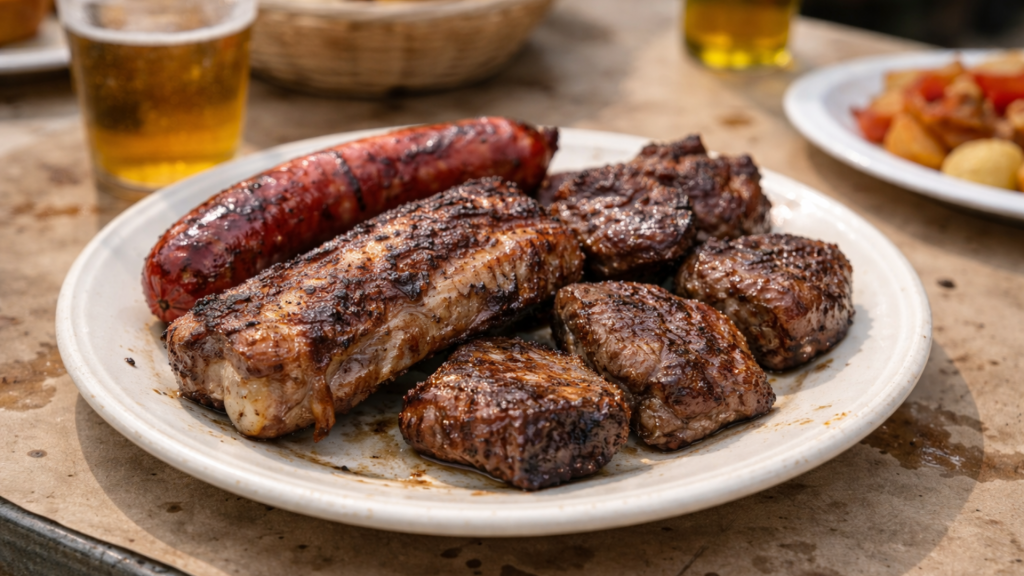 Carne a la brasa