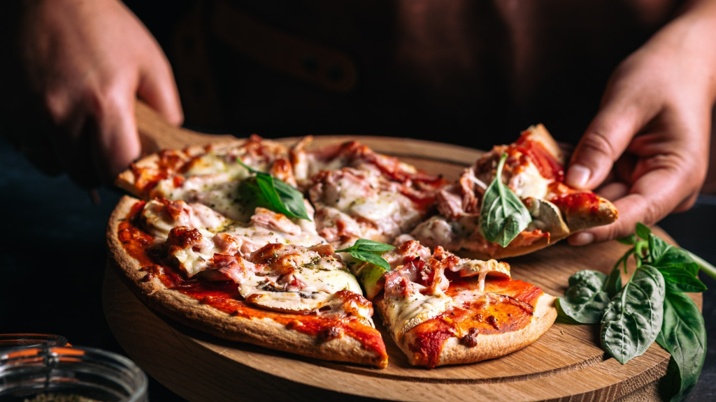 Pizza crujiente
