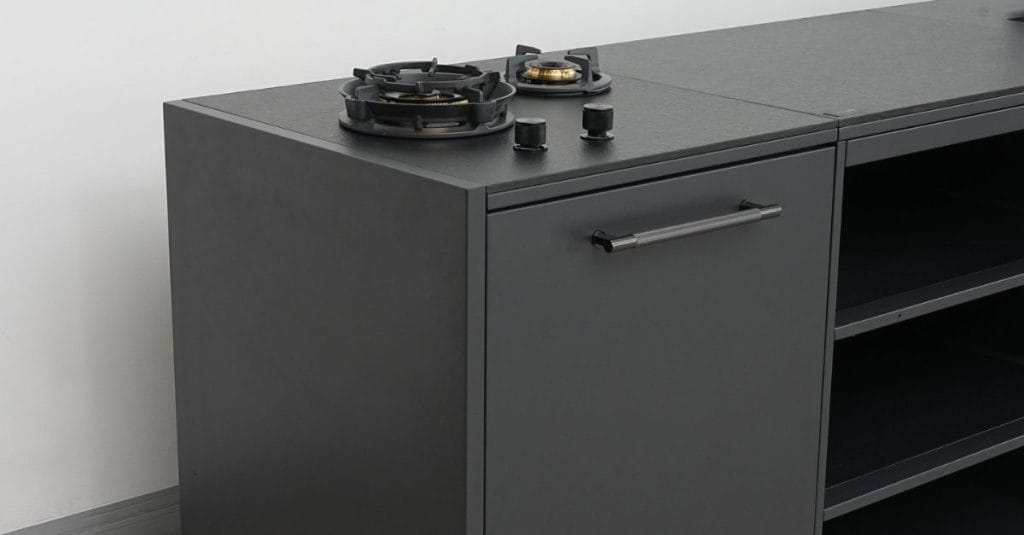 Quemadores laterales cocina modular