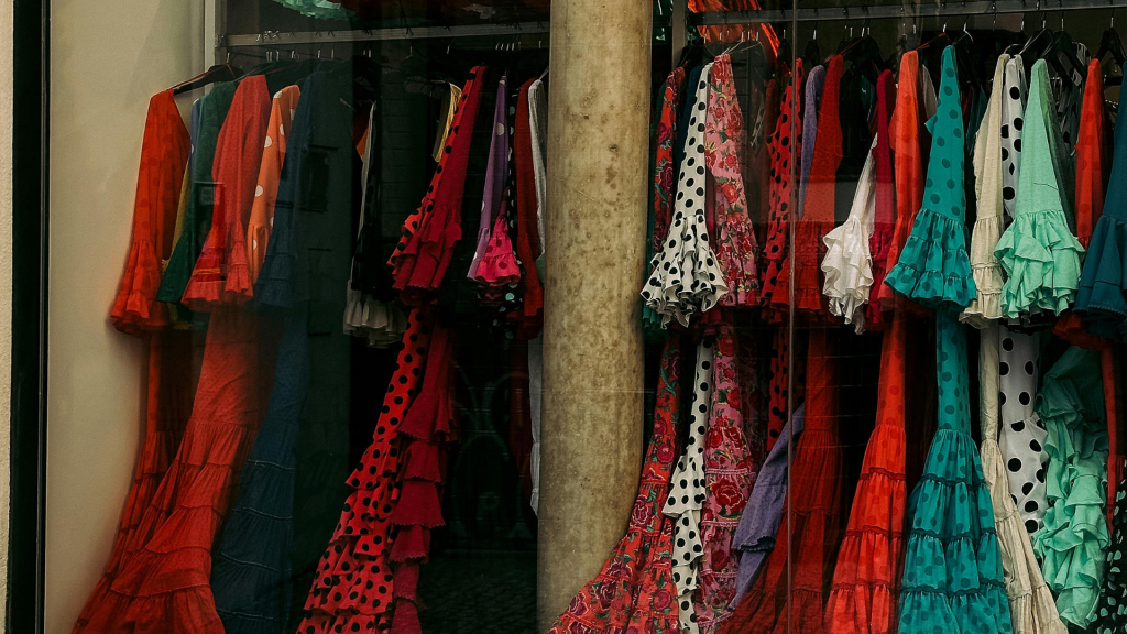 Traje de flamenca feria de Sevilla