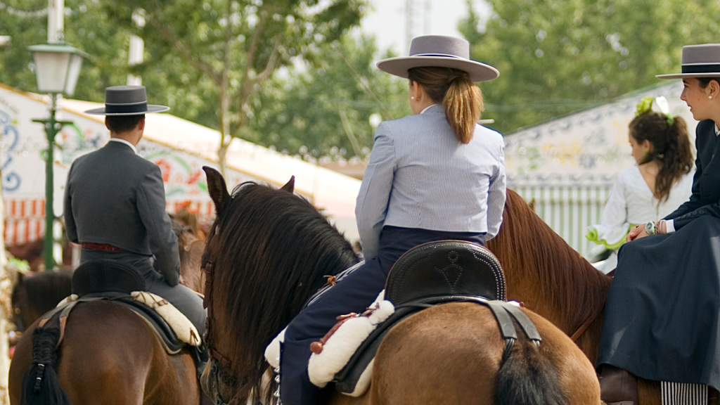 Caballos en la feria de Sevilla