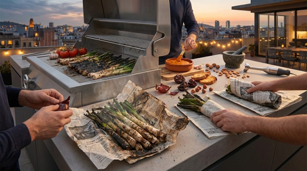 calçots a la brasa
