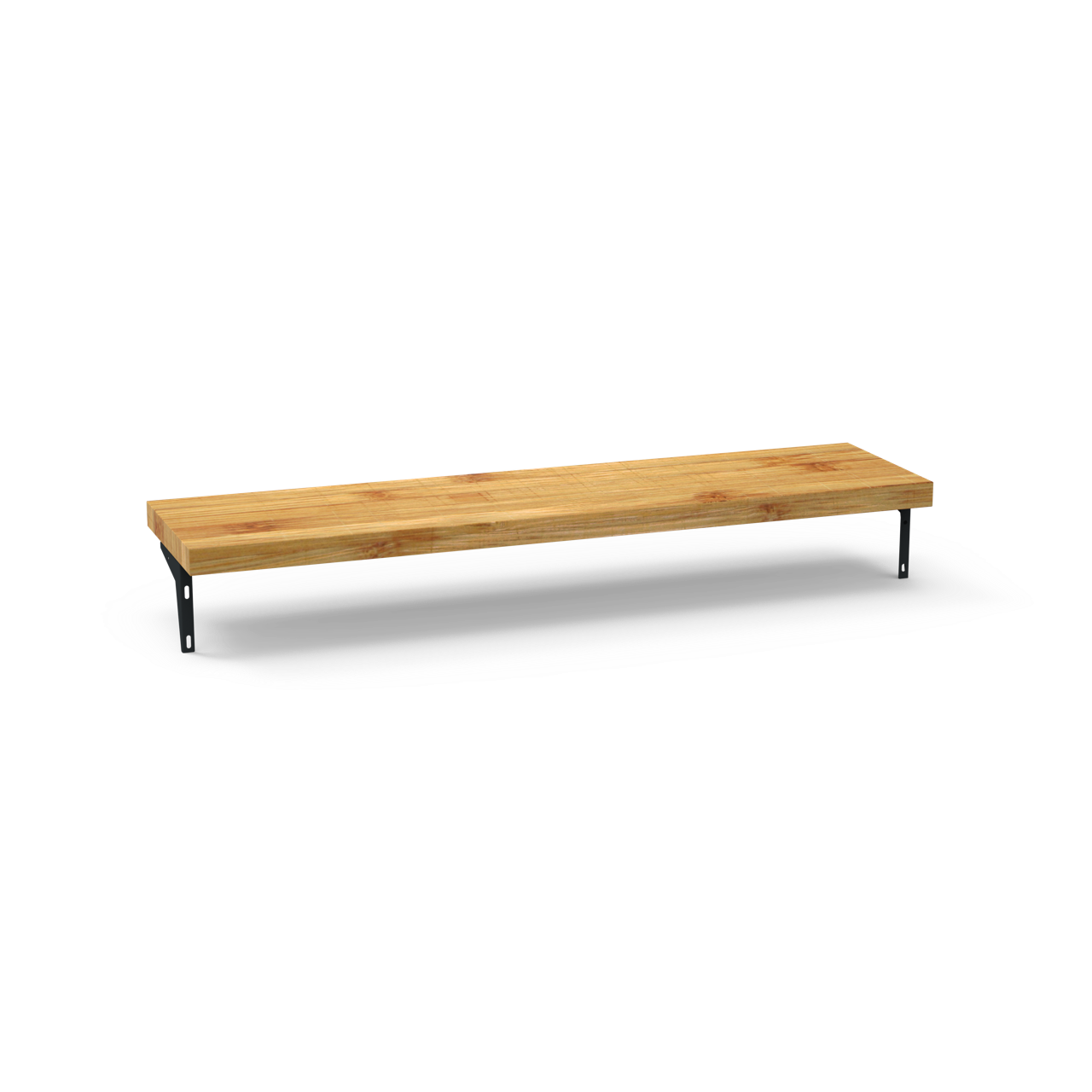 cocinas blancas con encimera de madera