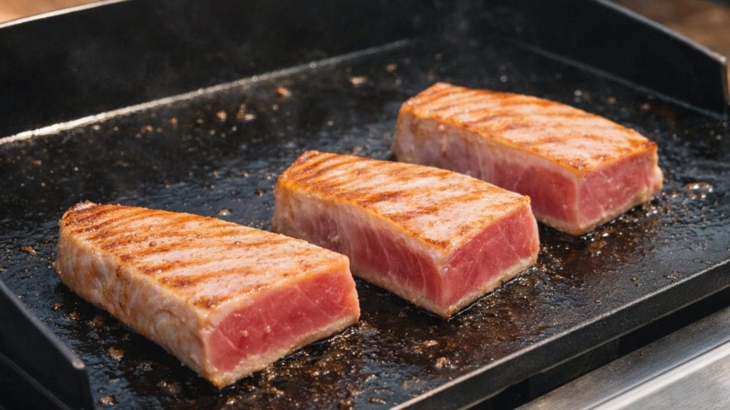 atun rojo almadraba a la plancha