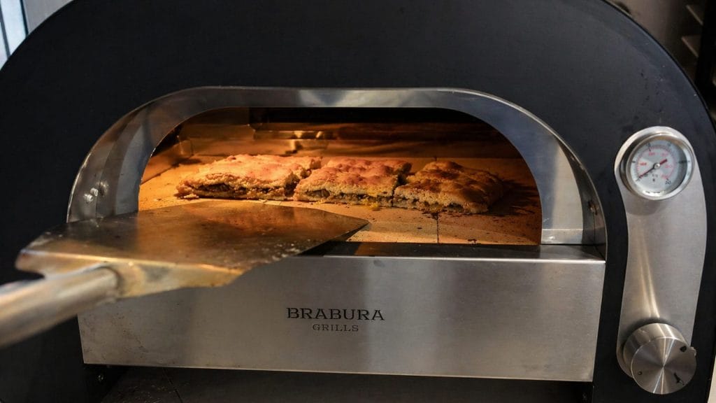 Horno de pizza con piedra cordierita