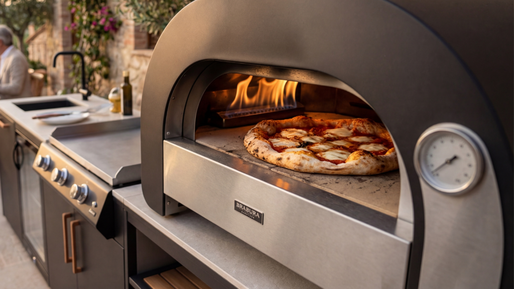 Horno de pizza exterior de alta temperatura