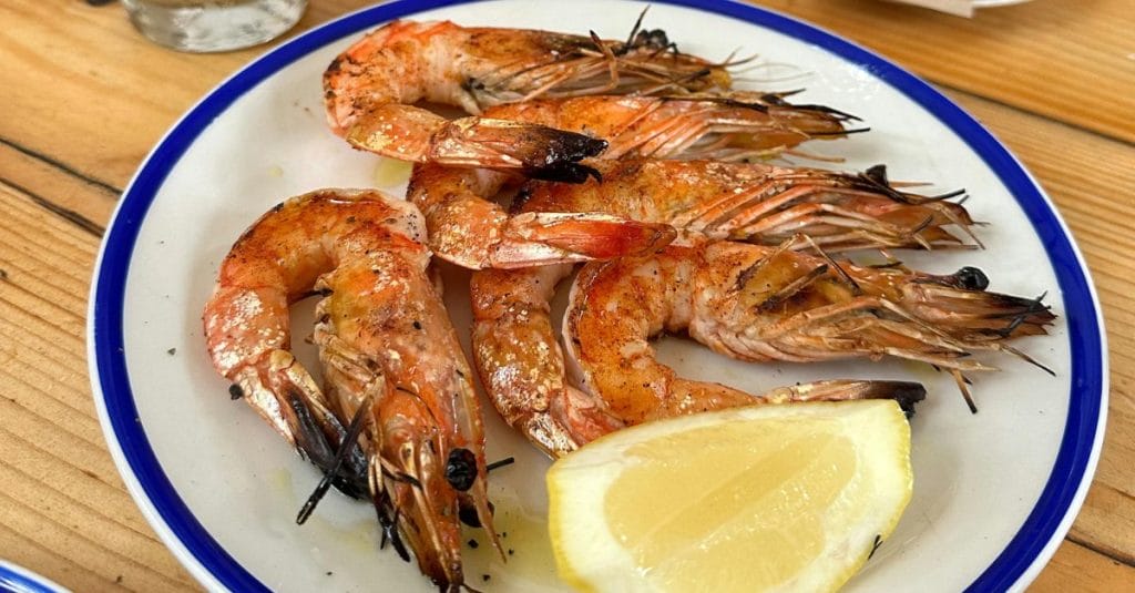 Langostinos con limón